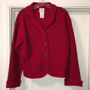 Laura Ashley Women’s soft boiled wool jacket